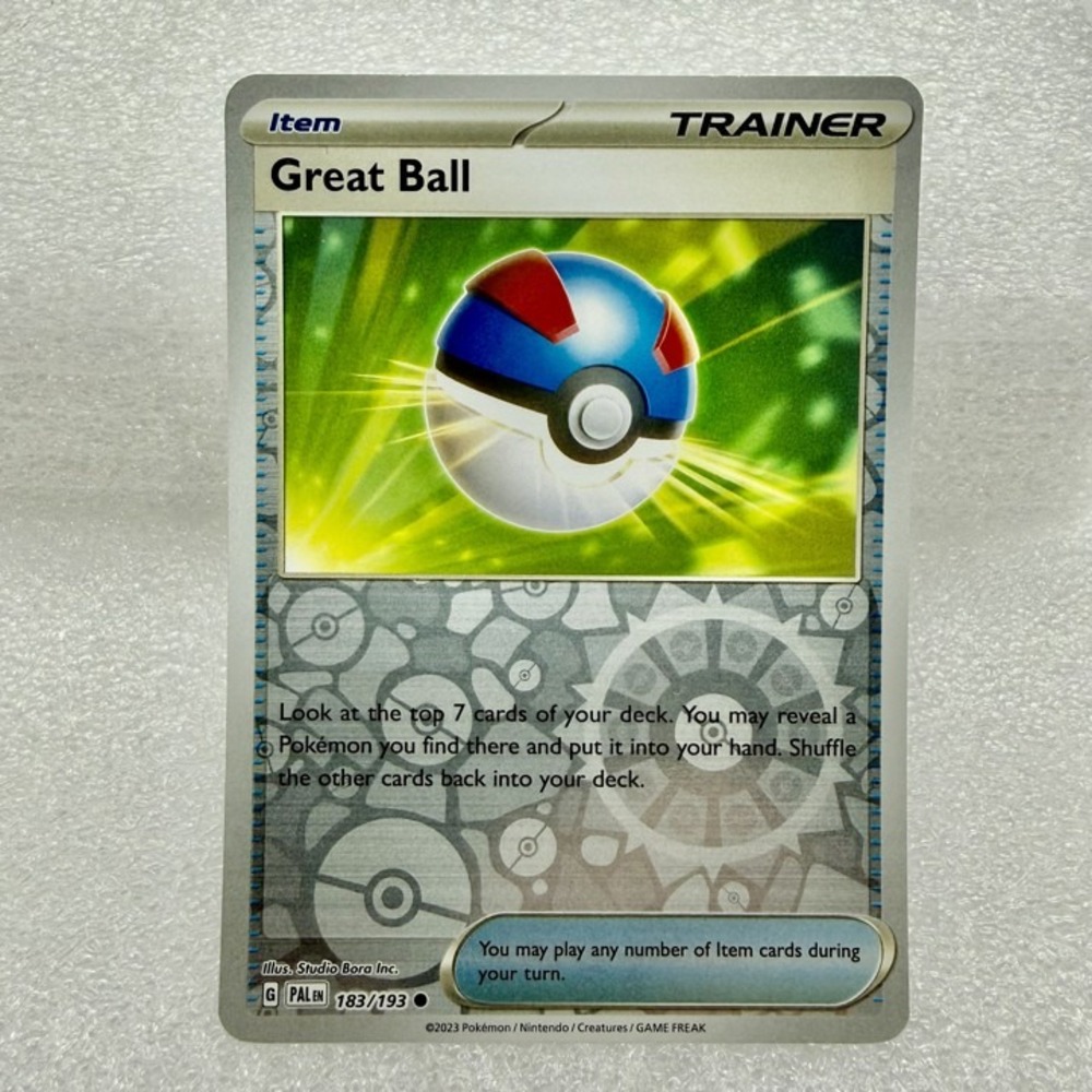 Great Ball 183/193 Sv02: Paldea Evolved Reverse Holo Pokémon TCG Mint Unplayed